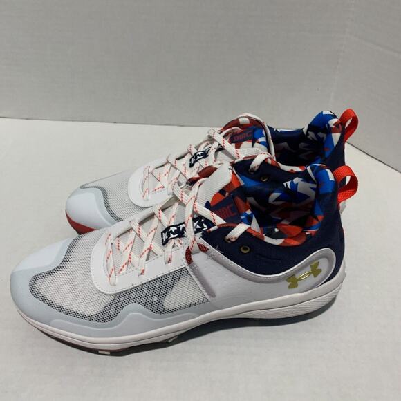 Under Armour Women's Size 11.5 Glyde MT Freedom USA Softball Baseball Cleats New - Picture 13 of 15